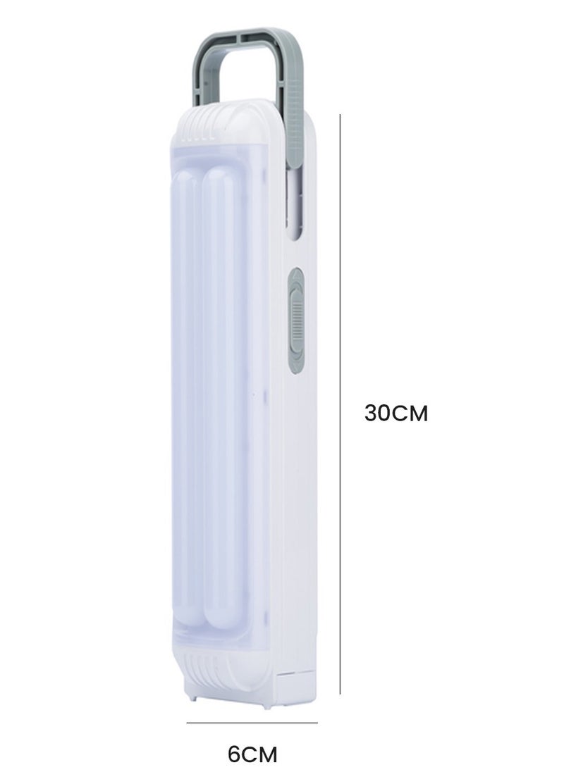 WEIDASI Rechargeable LED Emergency Light with AC/DC Charging, Dual Brightness Modes, Handle and Wall Mounting Option WD-802TD