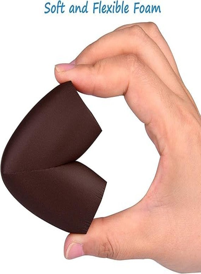 AESTROKE 4 Pack Soft Foam Baby Proofing Corner Guards & Edge Protectors, Pre-Taped Table Corner Protector,Soft Rubber Foam, Children Safety Furniture Desk Bumper, L Type,Brown - Image 4