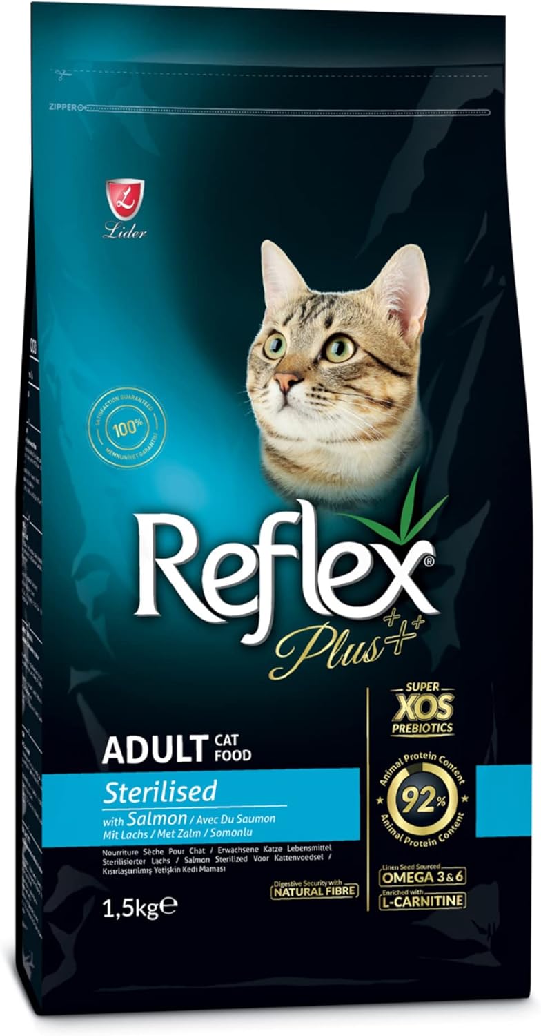 ريفليكس طعام كتكان معقم كامل ومتوازن من نوع Reflex Plus مع دجاج، وزن 1.5 كجم - Image 1