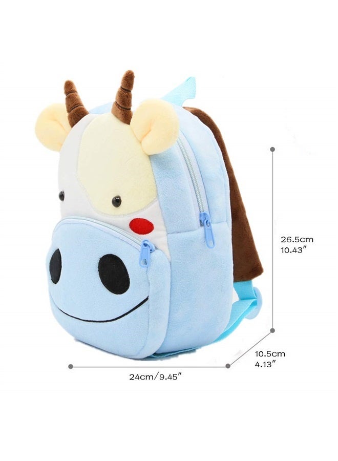 Toddler Backpack Zoo Animals Backpacks Cute Plush Bag Cartoon 10" Preschool Book Bag For 2+ Years Girls Boys  - Image 2