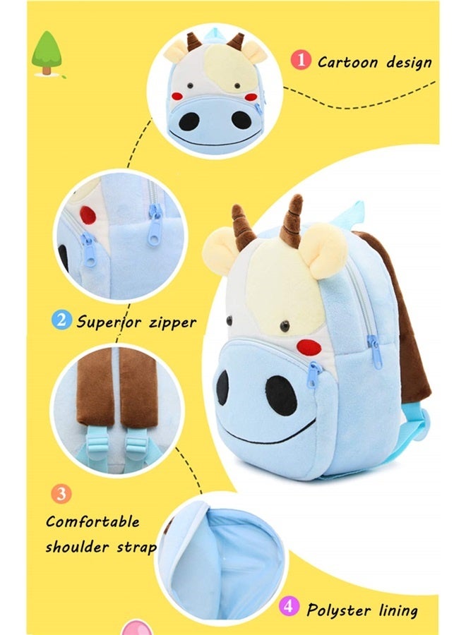 Toddler Backpack Zoo Animals Backpacks Cute Plush Bag Cartoon 10" Preschool Book Bag For 2+ Years Girls Boys  - Image 4