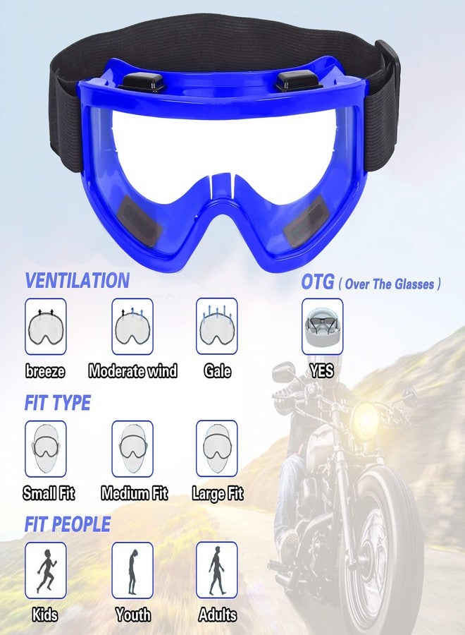 Strauss Offroad Motorcycle/Bike Goggle, (Blue) - Image 4