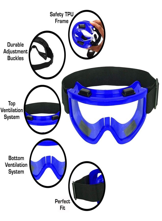 Strauss Offroad Motorcycle/Bike Goggle, (Blue) - Image 2