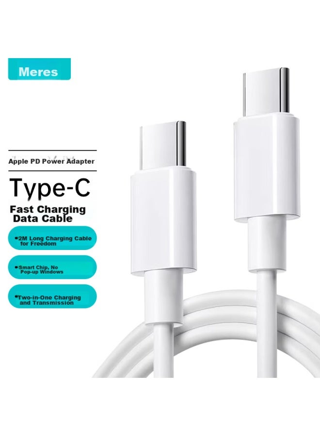 Mryc Apple Computer Charger, Type-c Data Cable, Iphone 15 Pro Max, Macbook Air Pro Laptop Power Adapter, Usb-c 2 Meters, Pd Fast Charging, Ipad - Image 1