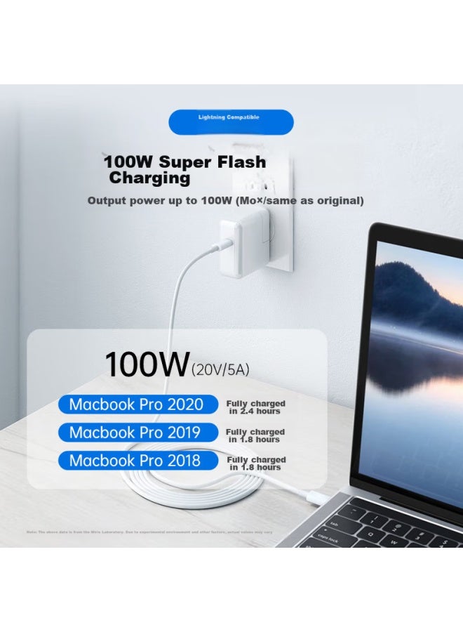 Mryc Apple Computer Charger, Type-c Data Cable, Iphone 15 Pro Max, Macbook Air Pro Laptop Power Adapter, Usb-c 2 Meters, Pd Fast Charging, Ipad - Image 2
