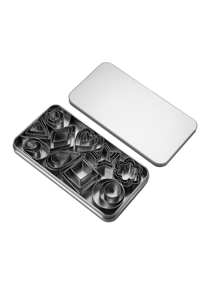 Deo King 30-piece Stainless Steel Fruit and Cookie Cutter with Box  - Image 1