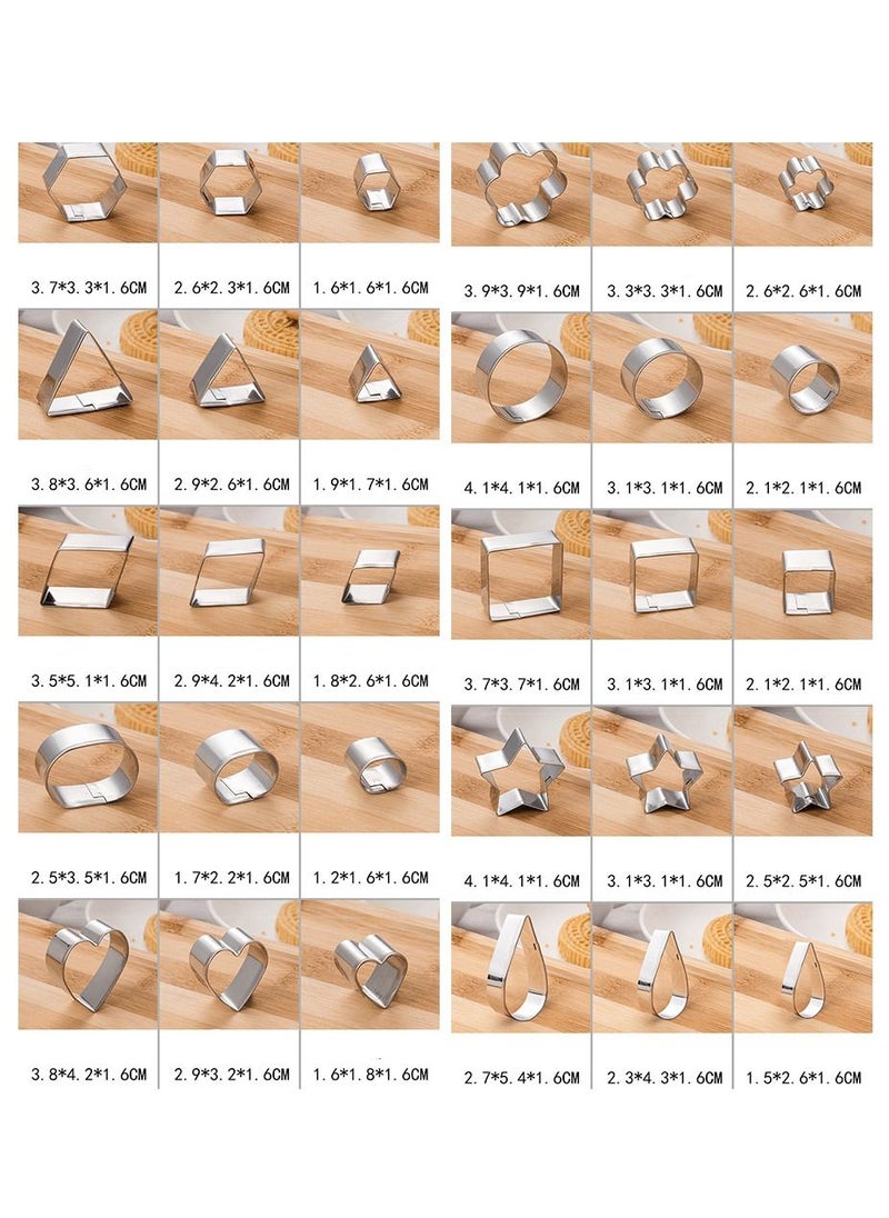 Deo King 30-piece Stainless Steel Fruit and Cookie Cutter with Box  - Image 3