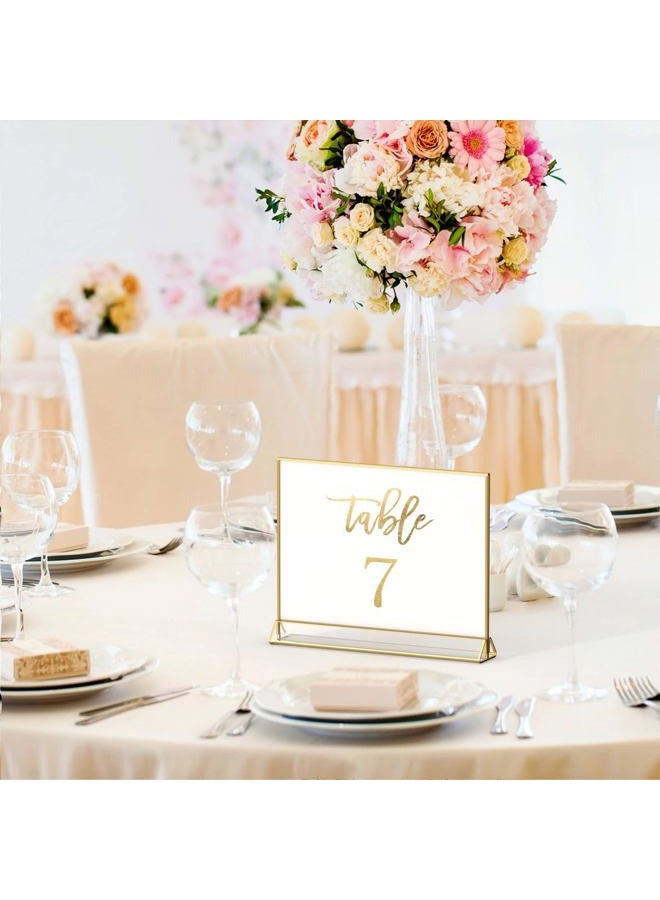 NIUBEE Horizontal Gold Sign Holder Frame (4x6 6Pack) - Image 3