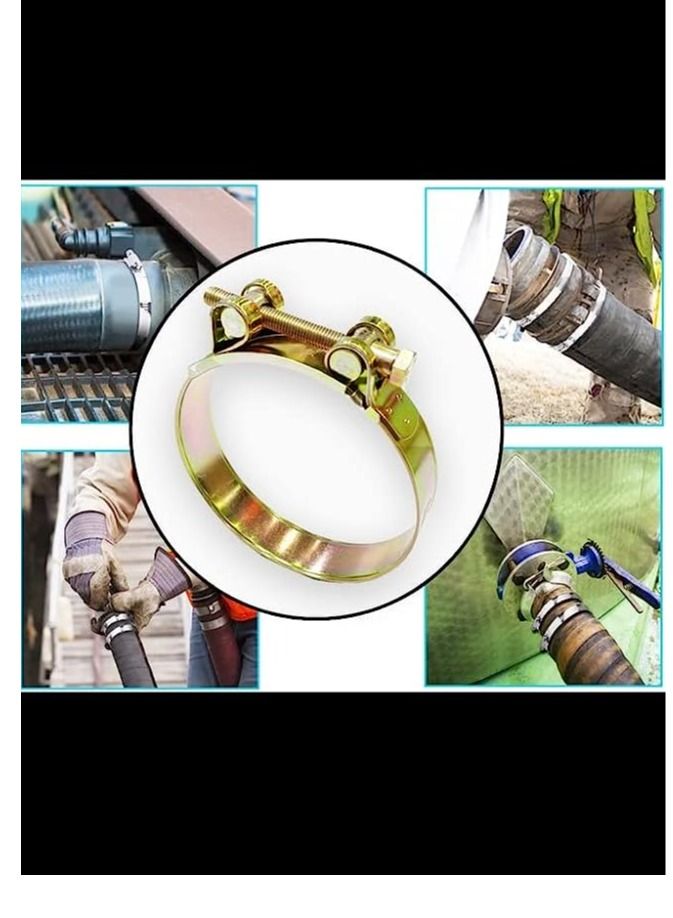 عباسلي مشبك خرطوم على شكل T-Bolt مطلي بالزنك  - Image 2