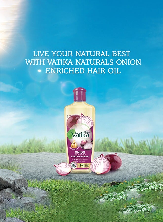 Vatika Naturals Onion Enriched Hair Oil 300Ml  - Image 2