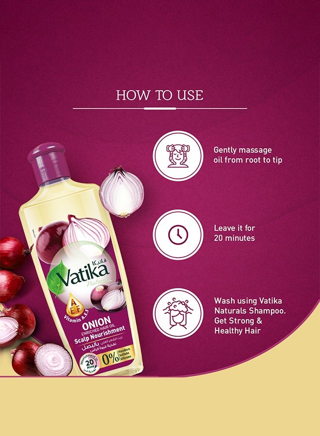 Vatika Naturals Onion Enriched Hair Oil 300Ml  - Image 4