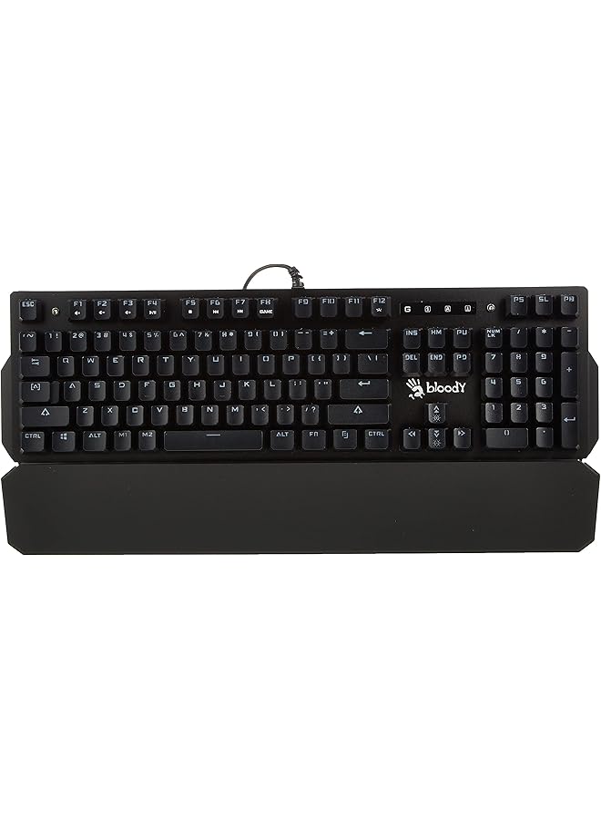 بلودي لوحة مفاتيح الألعاب الميكانيكية B885N (مفتاح أحمر أزرق) بتقنية الضوء البصري RGB وصوت كتابة يدوم طويلاً ومفتاحان قابلان للبرمجة وجسم معدني لامع يعمل بنظام التشغيل Windows 7/8 /8.1/10 أو أحدث - Image 2