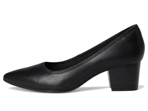 Clarks Women's Ellanie Hope Pump, Black Leather, 7.5 - Image 4