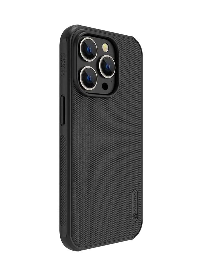 Nillkin Super Frosted Shield Pro Case Slim for iphone 14 pro max (6.7" inch) Case, Pocket-Friendly Anti-Scratch Phone Case - Black - Image 1