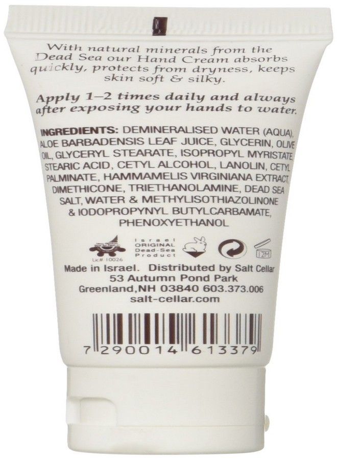 salt cellar Salt Cellar Spa Dead Sea Hand Cream, Enriched With Glycerine, Olive Oil & Dead Sea Minerals  - Image 3