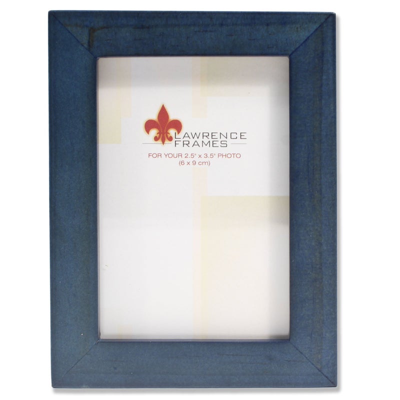 Lawrence Frames Blue Wood Picture Frame Gallery Collection 2 by 3Inch