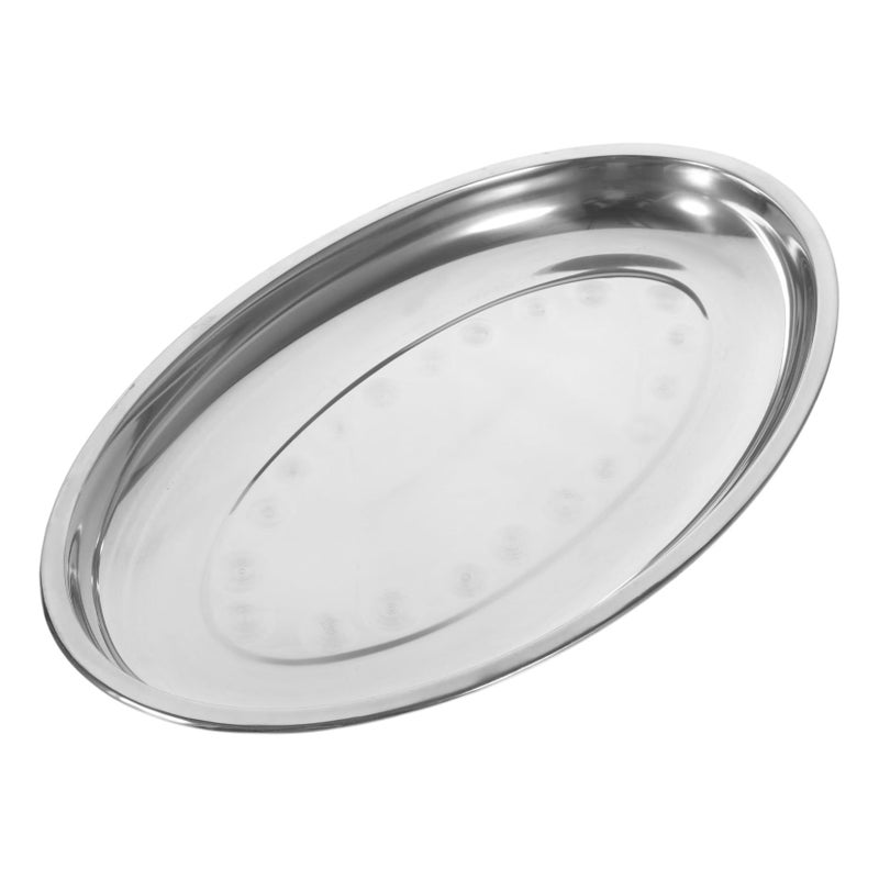 Stainless Steel Serving Platter Large Size for Charcuterie and Dining Room - Image 2