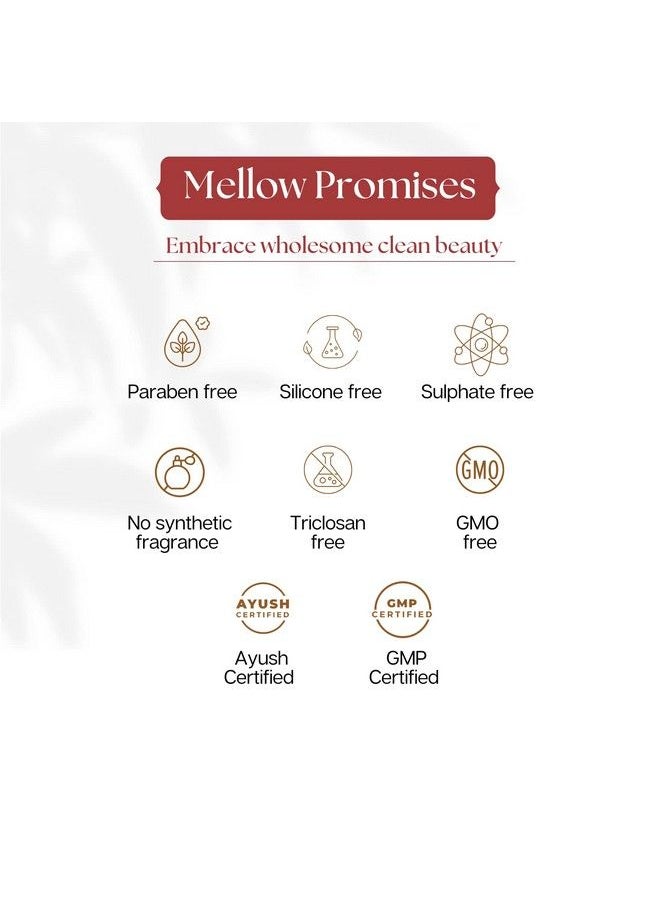 MELLOW - Herbals Ayurvedic Marigold & Mint Facewash (200Ml) ; Mint Aloe Vera & Honey Extracts ; For Soft Skin & Natural Glow ; Ayush Certified ; Gmo Paraben And Sulphate Free - Image 1