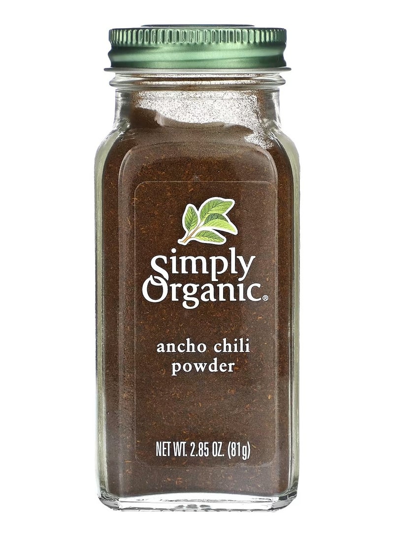 سيمبلي أورغانيك مسحوق الفلفل الحار Ancho  2.85 أونصة 81 جم