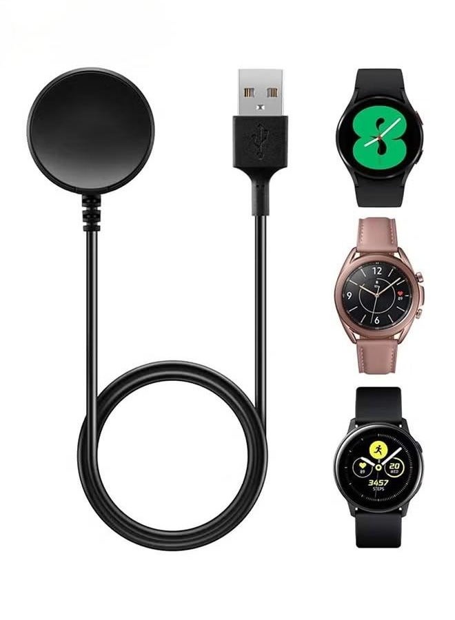 Smart Watch Charger, Compatible with Samsung Galaxy Watch 4/3/Active 2/Active Charger, Replacement USB Charging Cable Cord Dock for Samsung Galaxy Watch 4/Galaxy Watch 3  - Image 1
