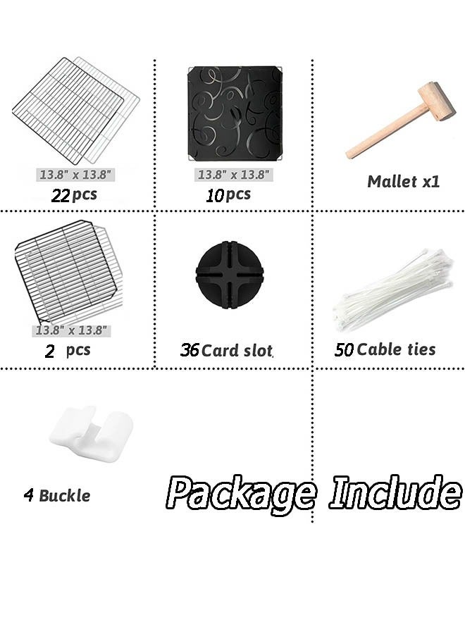 2 الطبقة القط قفص داخلي القط مرفقات قفص DIY الحيوانات الأليفة روضة للانفصال كثيفة الأسلاك المعدنية النمس قفص بيوت القطط الداخلية لهريرة جرو الأرنب ممارسة - Image 2