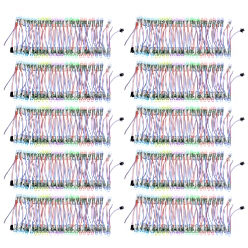 ALITOVE أليتوف 500 قطعة WS2811 12 مم ضوء بكسل RGB ملون أحلام قابل للتوجيه فرديًا في الهواء الطلق IP68 مقاوم للماء DC 5V لشاشة LED جدار لافتة منزل زينة عيد الهالوين وعيد الميلاد - Image 1