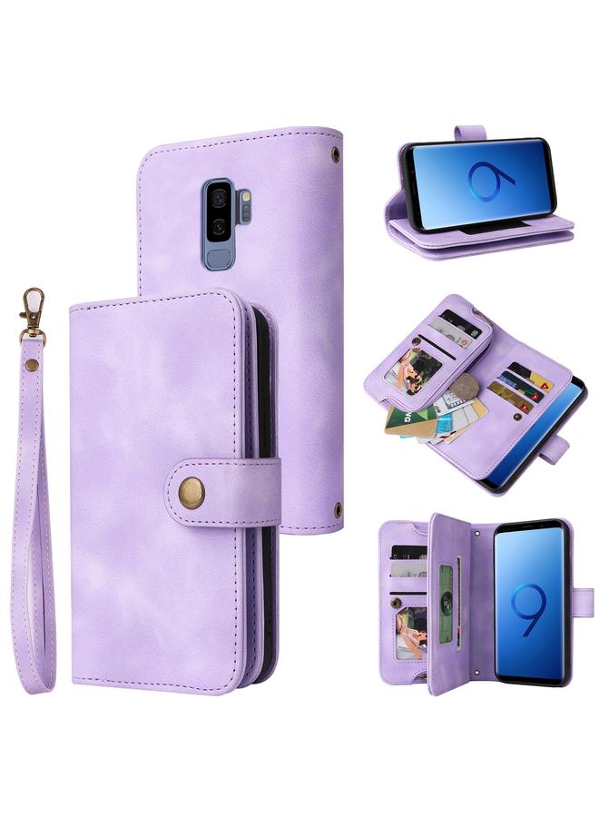 S-TOP Case For Samsung Galaxy S9+ Multifunctional Card Slot Zipper Wallet Leather Phone Case - Image 1