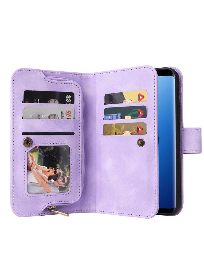 S-TOP Case For Samsung Galaxy S9+ Multifunctional Card Slot Zipper Wallet Leather Phone Case - Image 4