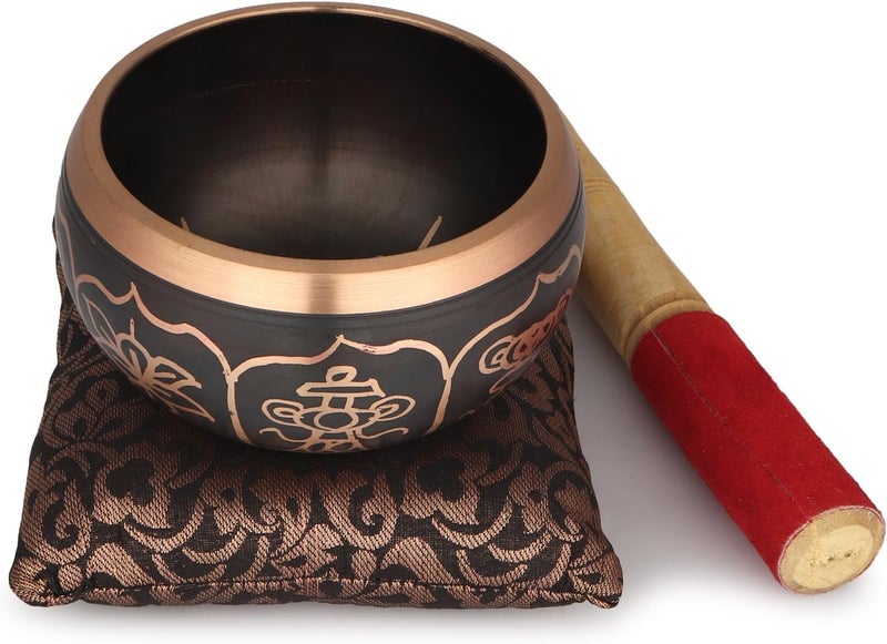 Zap Impex Beautiful New Hand Brass Singing Bowl Tibetan Meditation Yoga Singing Bowl 4 Inches - Image 1