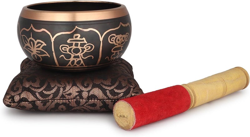 Zap Impex Beautiful New Hand Brass Singing Bowl Tibetan Meditation Yoga Singing Bowl 4 Inches - Image 3