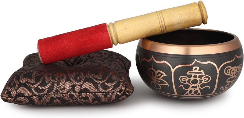 Zap Impex Beautiful New Hand Brass Singing Bowl Tibetan Meditation Yoga Singing Bowl 4 Inches - Image 2