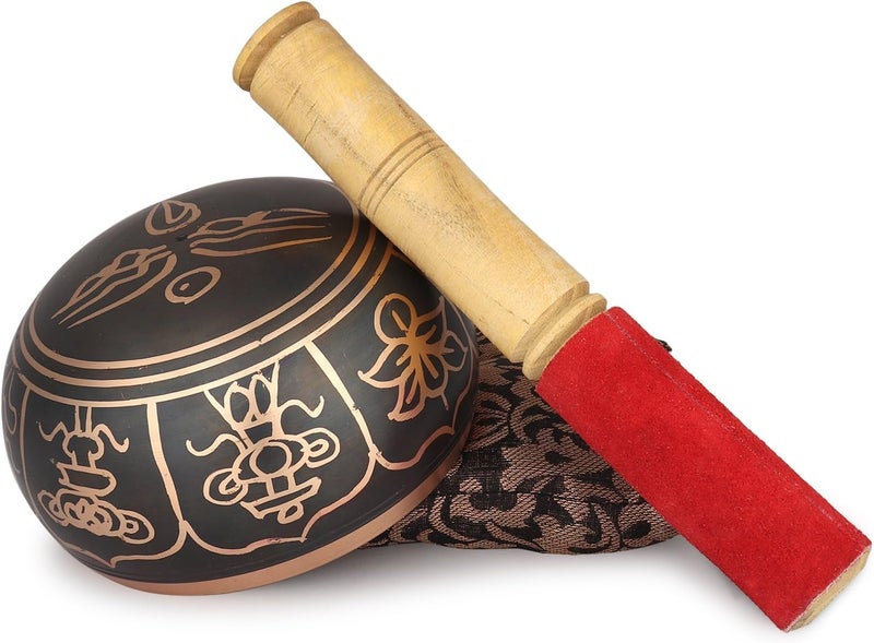 Zap Impex Beautiful New Hand Brass Singing Bowl Tibetan Meditation Yoga Singing Bowl 4 Inches - Image 4