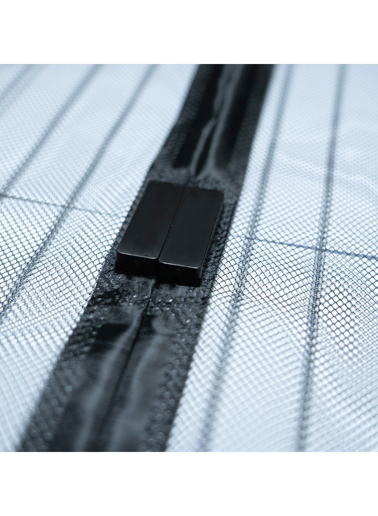 VIUAUAX magic mesh magnetic mosquito-proof door curtain magnetic summer mosquito-proof screen door curtain summer.Magnetic Fly Screen Door, Heavy Duty Bug mesh Curtain with Powerful Magnets and Full Frame Magic Tape, Insect Protection Door no Gap, Keep Bugs Out. - Image 4