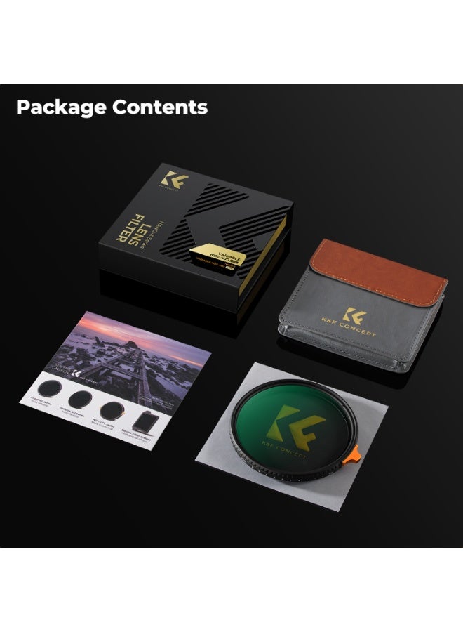 كيه آند إف كونسبت Nano-X Variable ND Filter (72mm, 1 to 9-Stop) كيه آند إف كونسبت - Image 2