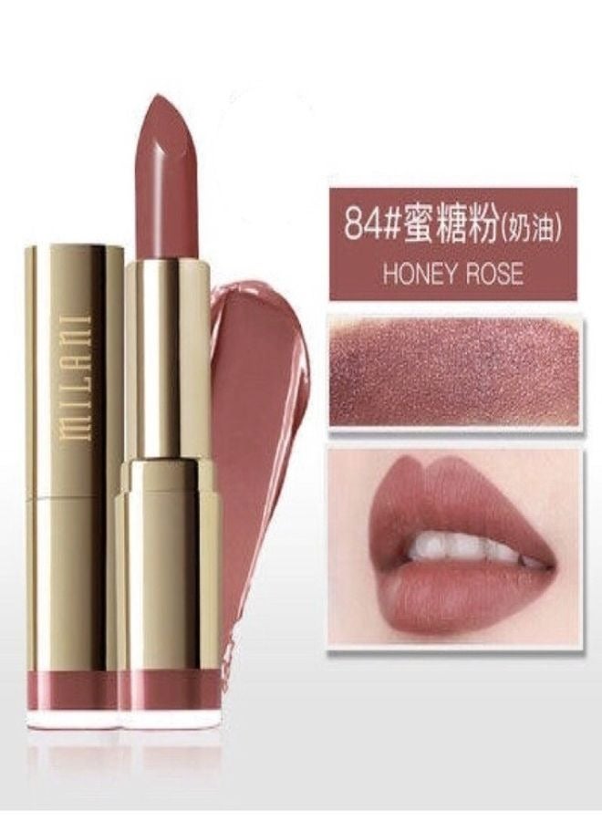 Milani Color Statement Matte Lipstick 84 Honey Rose Cruelty-Free Nourishing Lipstick in Vibrant Shades 5g