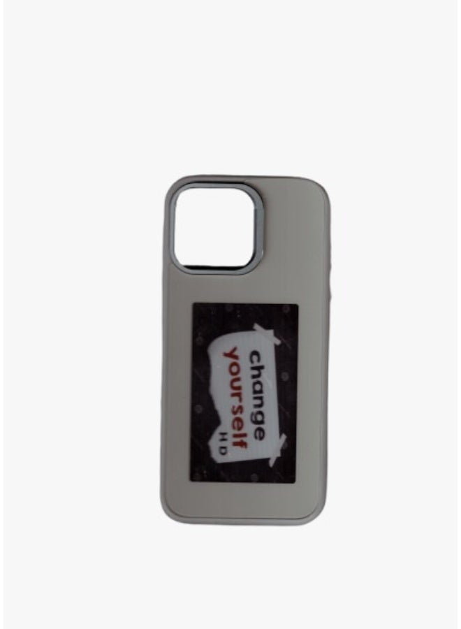NFC smart E ink screen Display mobile phone case cover for iphone 16 Pro max DIY grey  - Image 1