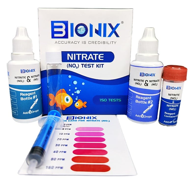 Bionix Nitrate Test Kit for Fresh & Salt Water (150 Test). - Image 1