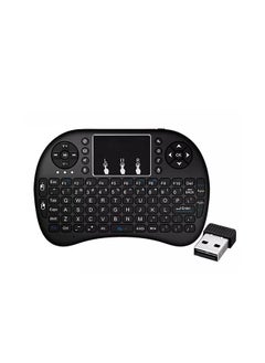 Generic I8 Mini Wireless Keyboard 2.4G Air Mouse Remote Touchpad استخدم بطارية جافة للوحة المفاتيح اللاسلكية Android TV Box PC  - Image 1