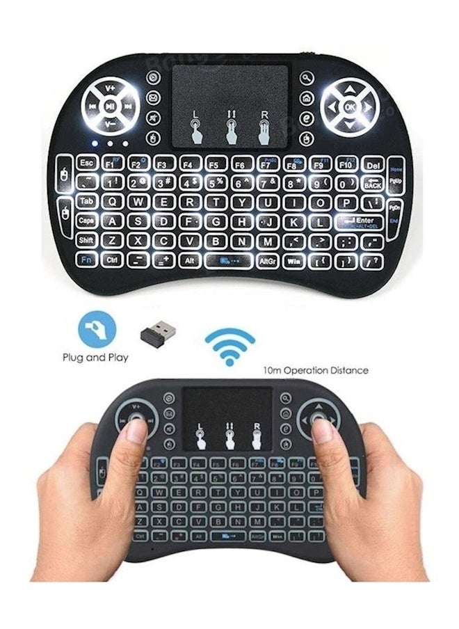 Generic - I8 Mini Wireless Keyboard 2.4G Air Mouse Remote Touchpad استخدم بطارية جافة للوحة المفاتيح اللاسلكية Android TV Box PC - Image 1