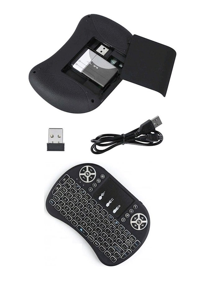 Generic - I8 Mini Wireless Keyboard 2.4G Air Mouse Remote Touchpad استخدم بطارية جافة للوحة المفاتيح اللاسلكية Android TV Box PC - Image 1
