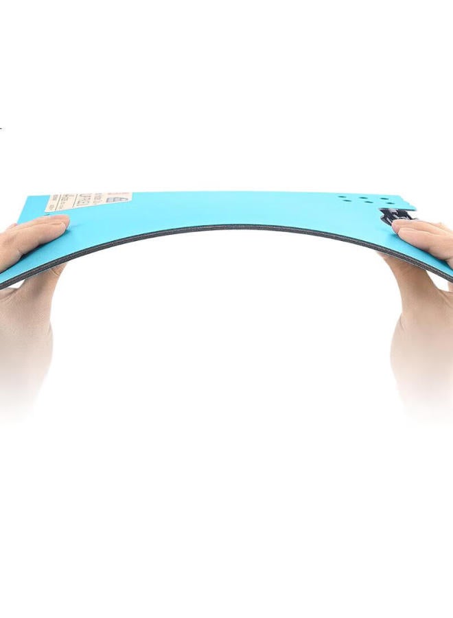 Fizz High-Quality A4 Vertical Thick Hard Folder Board / Folding Board Clip / Colorful Data Clip / Office Supplies Poetry Recitation Signing Board Test Paper Storage Clip Sky Blue A6381 - Image 1