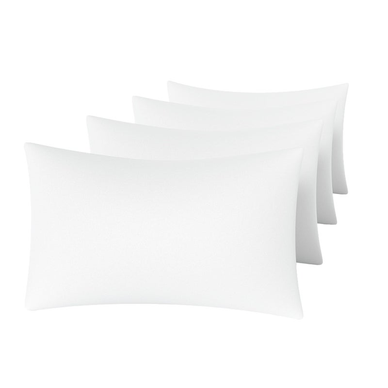 mini panda MINIPANDA White Pillow Cases Set of 4 Queen Size - Super Soft, Smooth and Breathable Pillow Cases Queen- Envelope Design - Machine Washable Lightweight (20X30 Inches (4 Piece)) - Image 1