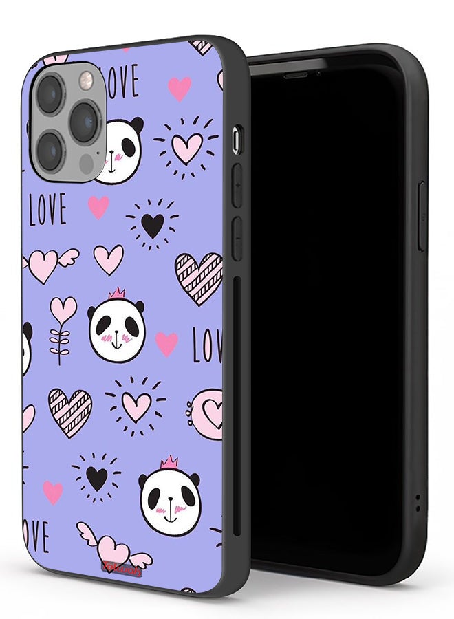 Tolwak Apple iPhone 12 Pro Max Protective Case Love And Panda Doodle - Image 1