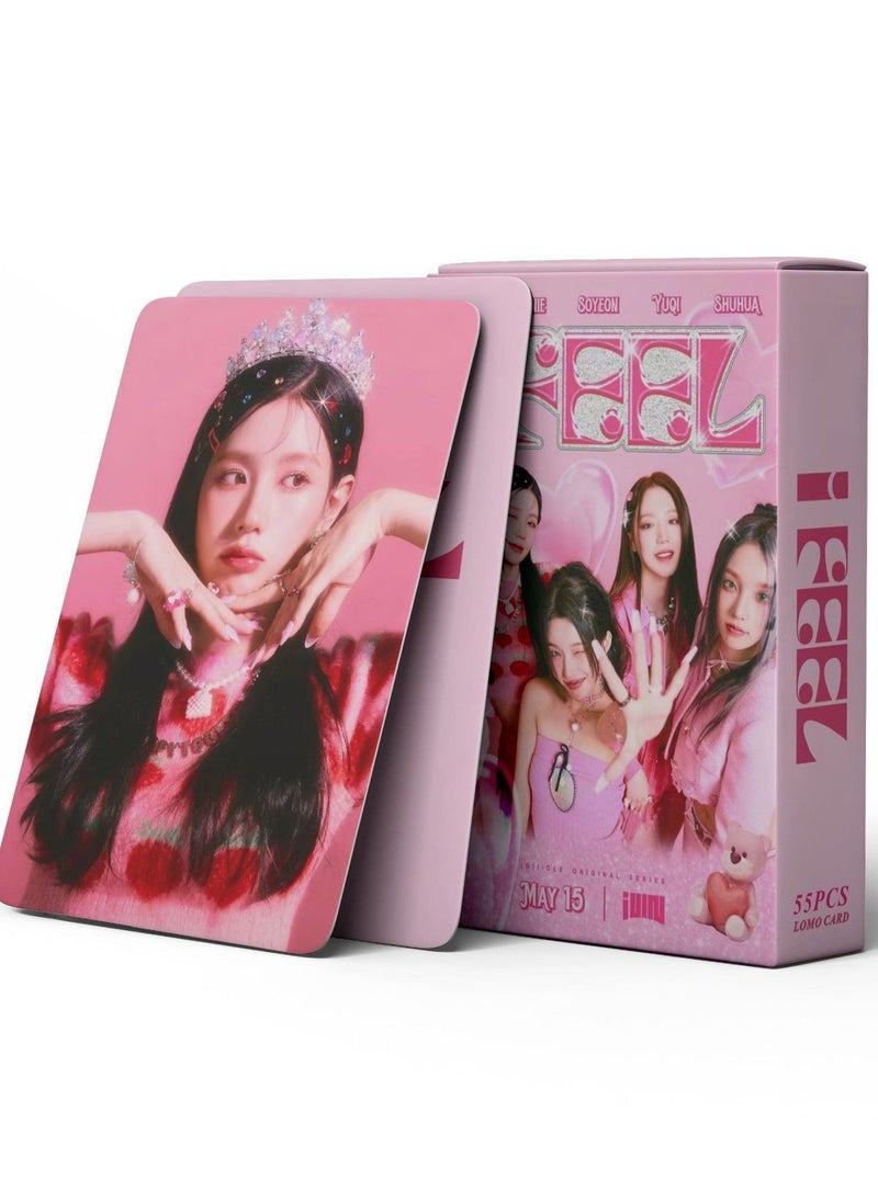 55-Piece Kpop Gidle I Feel New Al Lomo Card For Fans Collection Gifts - Image 1