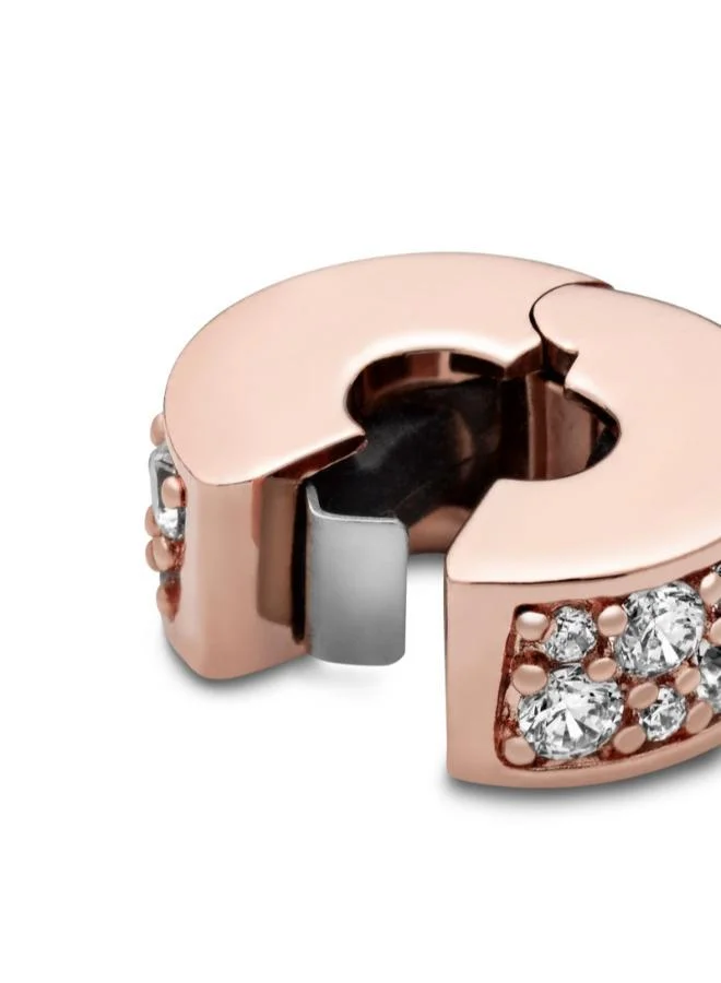 PANDORA  Clear Pavé Clip Charm for Women | Best Price UAE