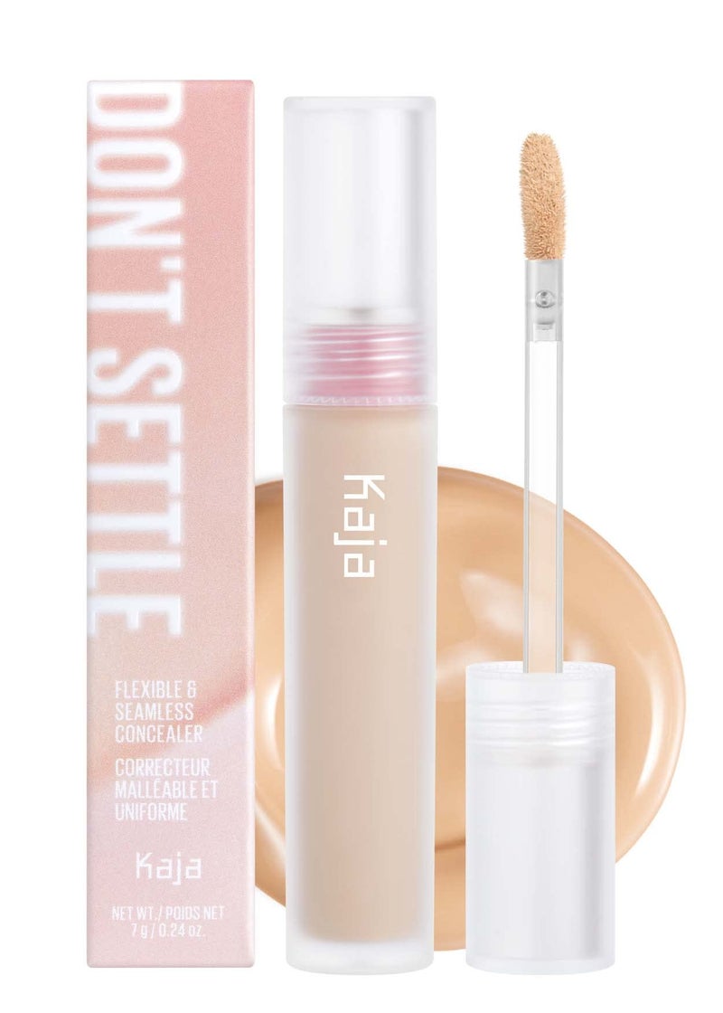 KAJA Liquid Concealer - Don't Settle 04 Waffles | with Aqua Ceramide, Hydrating, Buildable, Lightweight, Seamless Coverage, Dark Circles Cover Up, Under Eye, Dark Spot Corrector Makeup, 0.21 Oz - Image 1