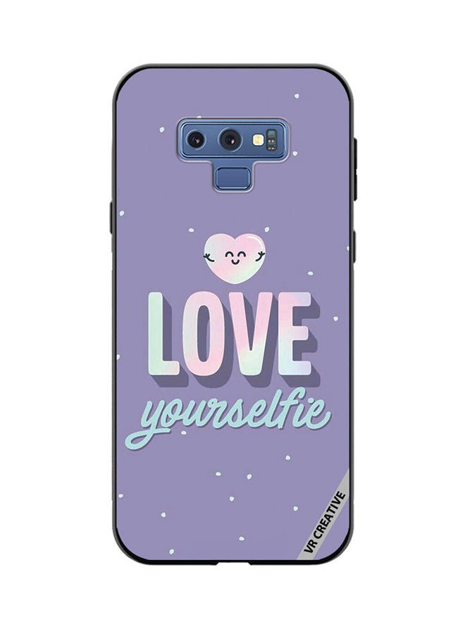 VR CREATIVE Protective Case Cover For Samsung Galaxy Note 9 Love Your selfie Design Multicolour - Image 1