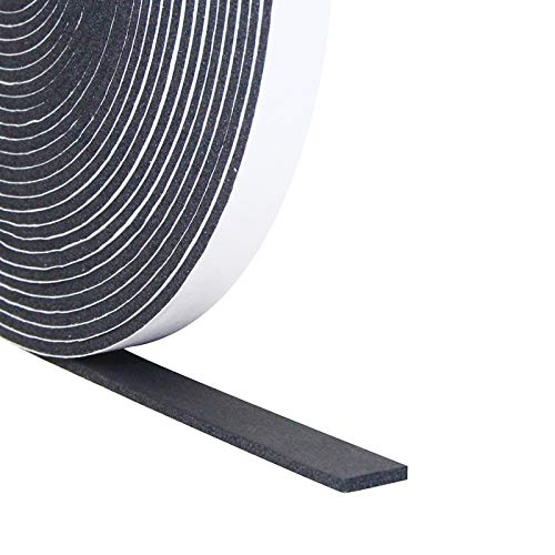 DGSL Foam Insulation Tape, 1/2In x 1/8In x 49.5Ft Weather Stripping Door Seal Strip for Doors and Windows,Sliding Door,Sound Proof Soundproofing Door Seal,Weatherstrip,Air Conditioning Seal Strip - Image 1