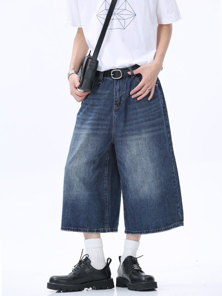 Unisex Classic Denim Jeans Loose Fit Daily Outdoor Wear - Image 1