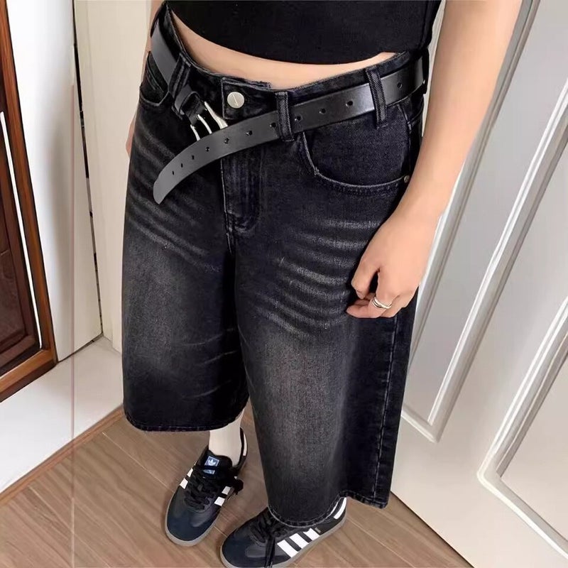 Unisex Classic Denim Jeans Loose Fit Daily Outdoor Wear - Image 2
